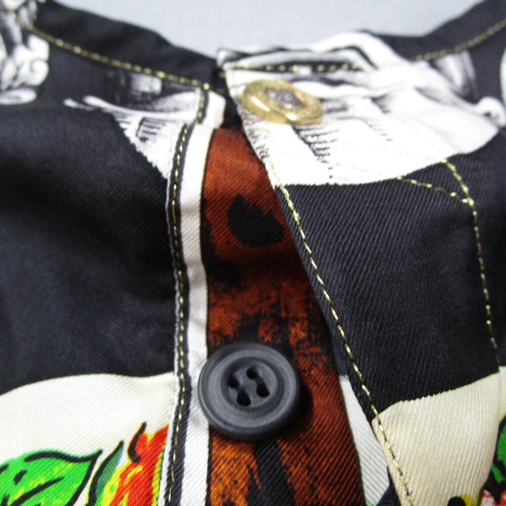 Gianni Versace Shirt Mens Large Opera Balleto Teatro Silk 90s Custom READ* - Picture 5 of 14